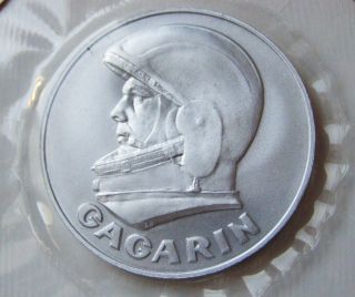 Medallion From Actual Space Craft 1991 First Man In Space Russian Yuri Gagarin photo