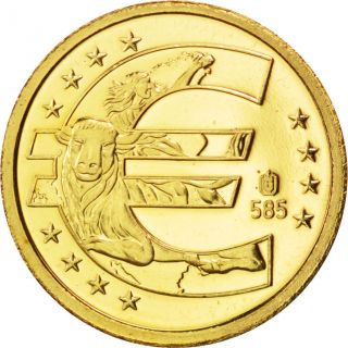 [ 62729] L ' Euro A 10 Ans En Or,  Médaille photo