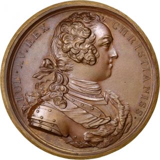 [ 62898] Louis Xv,  Médaille,  Le Pont De Blois photo