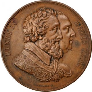 [ 62722] Louis Xviii,  Médaille,  Rétablissement De La Statue D ' Henri Iv photo