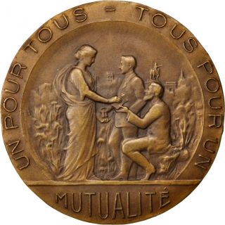 [ 62945] Société De Secours Mutuels,  Union Ouvirère D ' Anzin,  Médaille photo