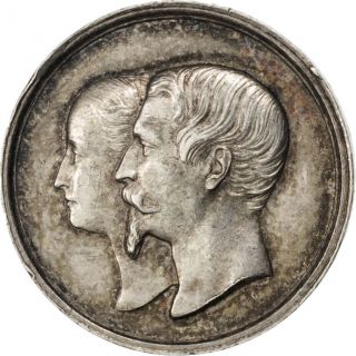 [ 62738] Napoléon Iii Et Eugénie,  Médaille,  Naissance De Louis - Napoléon photo