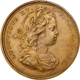 [ 62866] Louis Xv,  Médaille,  Création De La Chambre De Commerce De Rouen photo