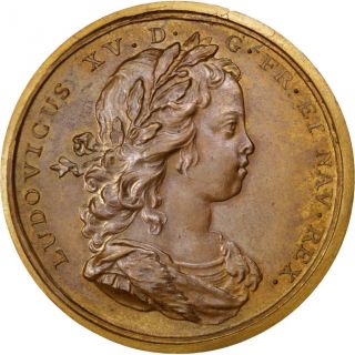 [ 62863] Louis Xv,  Médaille,  Progrès Du Roi photo