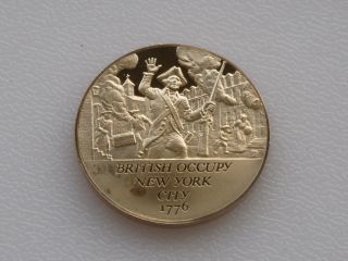 British Occupy York Bronze Medal Franklin American Revolution C0545 photo