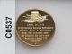 War Begins At Lexington Bronze Medal Franklin American Revolution C0537 Exonumia photo 1
