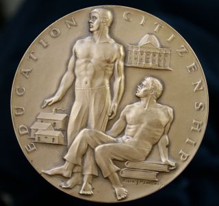 1970 Booker T.  Washington Hall Of Fame Medallic Art Company Medal By Menconi photo