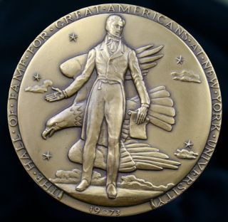 Rare Henry Clay Hof For Great Americans Bronze Mac Medal,  1973 By John Terken photo