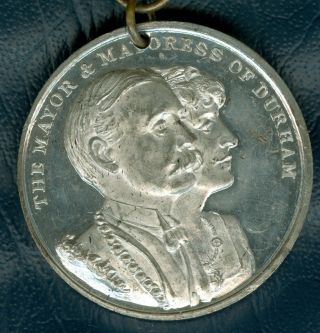 1911 British Medal In Honor Of The Mayor Of Durham And Seaham Hall photo
