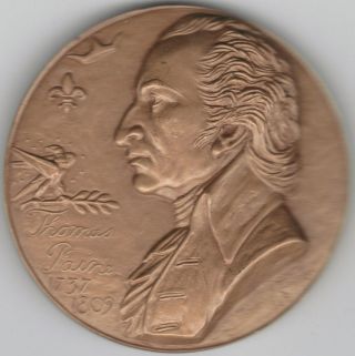 Tmm 1969 T Paine Medallic Art Co Hall Of Fame Great Amer Bronze Medal 44mm photo