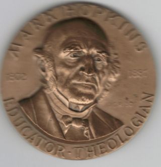 Tmm 1963 M Hopkins Medallic Art Co Hall Of Fame Great Amer Bronze Medal 44mm photo