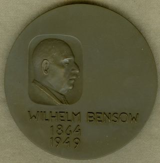 1964 Finnish Medal To Honor Wilhelm Bensow And Bensow Oyab,  Founded By Him photo