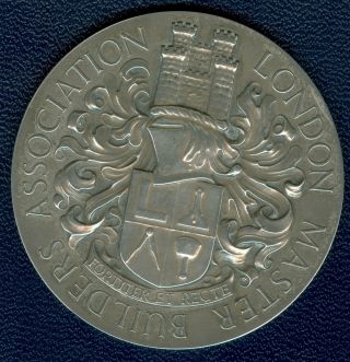 1965 British Silver Award Medal For The Master Builders Association,  London photo