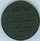 1939 French Medal In Honor Of H.  M.  Magne,  In Pressed Coal By P.  Turin Exonumia photo 1