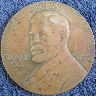 Maco.  Crane Company 75th Anniversary Medal,  1930 By John R.  Sinnock photo