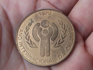 Medal /token International Year Of The Child - Bank P.  Sotto Mayor - Portugal Unc photo