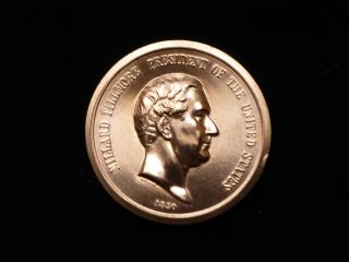 Millard Fillmore Presidential Inaugural Peace Medal Coin Uncirculated photo