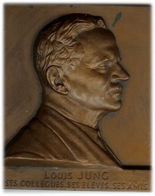 France - Comm.  Plate Medal - Louis Jung Ecole Veterinaire De Lyon 1935 - 1958 photo