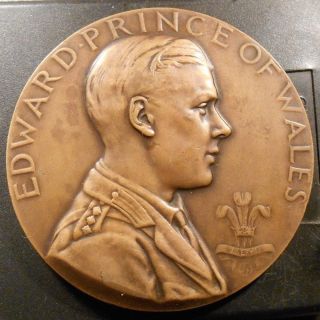 Xxrare 1919 Ans Prince Of Wales Visit Bronze Medal By John Flanagan photo