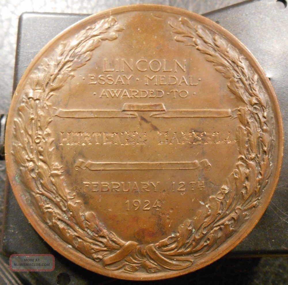 Lincoln essay medal