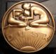 1978 Som 98 Dawn & Dusk By Moissaye Marans Bronze Maco,  Mib Exonumia photo 1