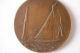Vintage French Club Nautique De Bronze Yachting Medal Medallion,  Signed Exonumia photo 1