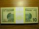 United States America Ten (10) Dollars Bill Us Usa 2009 Real Unc Hamilton Small Size Notes photo 3