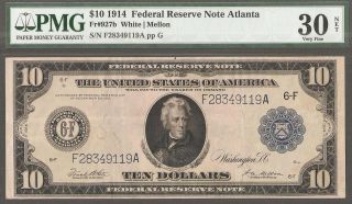 Tough Note Grade 1914 $10 Dollar Type - 2 Or 
