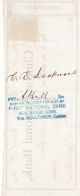 1874 Clinton National Bank,  Clinton,  Connecticut.  1874 W/ Revenue Stamp Paper Money: US photo 2