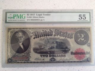 1917 $2 Large Note photo