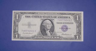 1935 - F $1 Silver Certificate Blue Seal Crisp Uncirculated photo