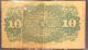 Fr.  1261 10 Cent Fourth Issue Fractional Currency Fine Paper Money: US photo 1