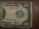 1914 $100 (9 - I) Federal Reserve Note - Fr 1116 - Rare In Any Large Size Notes photo 7