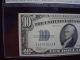 1934b $10 Silver Certificate Fr - 1703 Cga About Uncirculated 50 Opq Small Size Notes photo 1