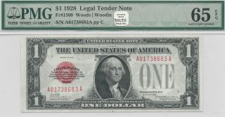 1928 $1 United States Note 