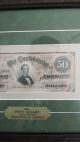 Framed $50 Confederate Note - 1864 - Framed Paper Money: US photo 2