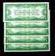 1928 (5) Consecutive Da Block - Sequential $1 Funnyback Silver Certificates Small Size Notes photo 1