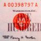 1966 $100 Dollar Red Seal Legal Tender S/n A 00398797 A Small Size Notes photo 2