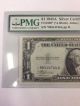 1935 A $1 Silver Certificate Fr 1608 Star Note A Block Pmg Cu 64 Epq Small Size Notes photo 3