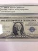 1935 A $1 Silver Certificate Fr 1608 Star Note A Block Pmg Cu 64 Epq Small Size Notes photo 4