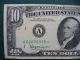 1963 A - Star - 10 Dollar - Boston - Federal Reserve Note Small Size Notes photo 1