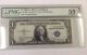 1935 A $1 Silver Certificate Fr 1608 Star Note B Block Scarce Pmg Au55 Epq Small Size Notes photo 1