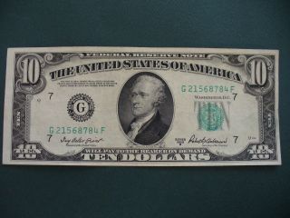 1950 B - 10 Dollar - Chicago - Federal Reserve Note photo