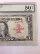 1923 $1 Legal Tender Fr 40 Star Note S/n Star4409d Pmg Au50 Net Large Size Notes photo 4