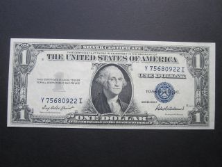 Y - I 1935f $1 Crisp Silver Certificate Us Old Paper Money Blue Seal Bill photo