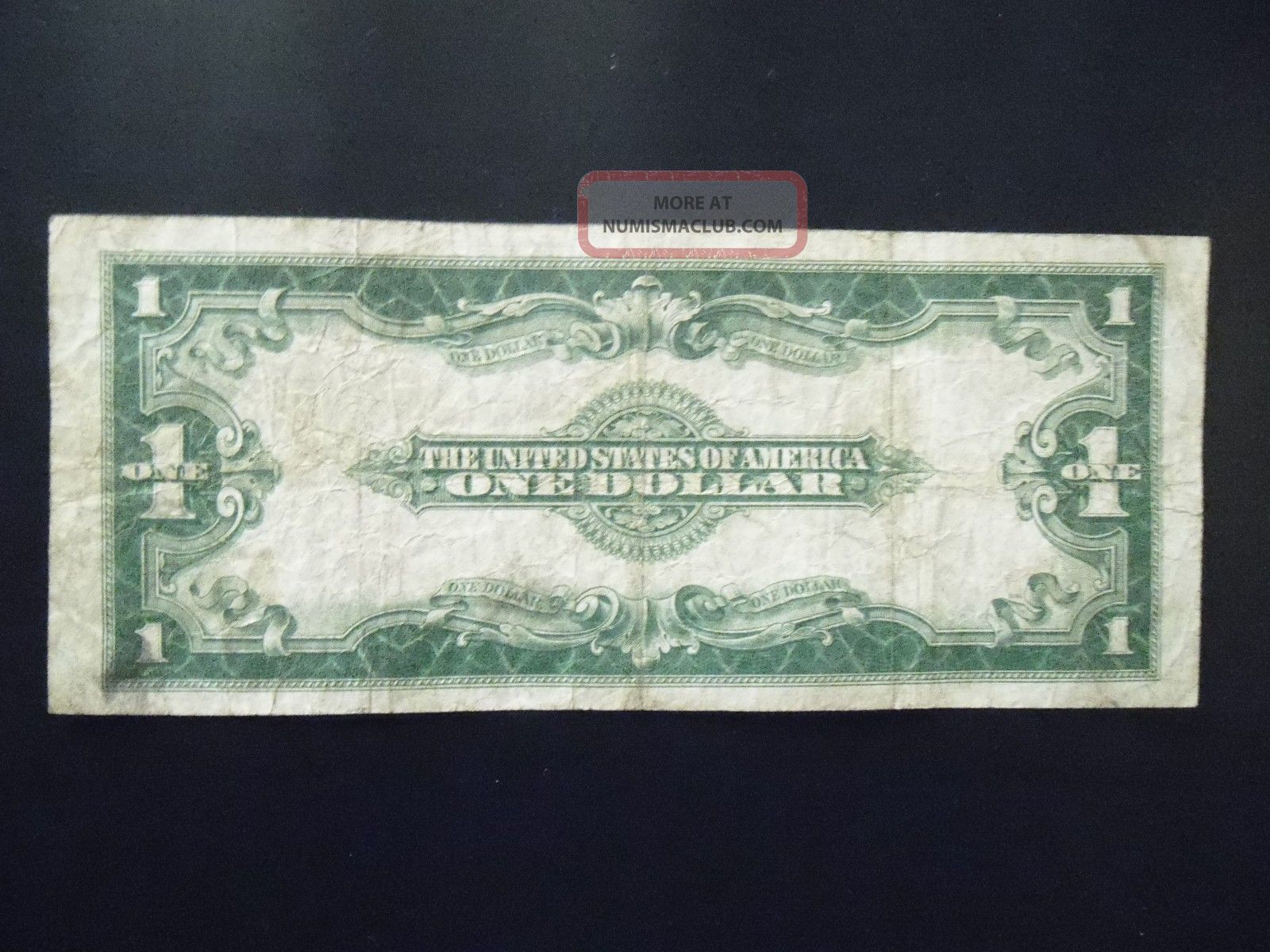 1923 $1 Silver Certificate Large Horse Blanket Note Last Of Large Size