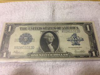 1923 $1 Silver Certificate Large Size Note Speelman - White Circulated photo