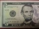Rare 2013 $5 Five Dollar Bill 777 Repeater Uncirculated Frn Lucky 7 ' S Small Size Notes photo 2