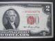 Star 1953 $2 Red Seal Star Note Low 00 Us Deuce Crisp Bill Old Us Paper Money Small Size Notes photo 3