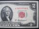 $2 Legal Tender 1953a $2 Red Seal Us Deuce Collectible Us Currency Paper Money Small Size Notes photo 1